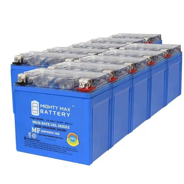 YTX5L-BSGEL 12V 4AH Replacement Battery compatible with KTM XC-W 530CC 02-09 - 10PK, Mighty Max Battery, Mfr#: MAX3996544